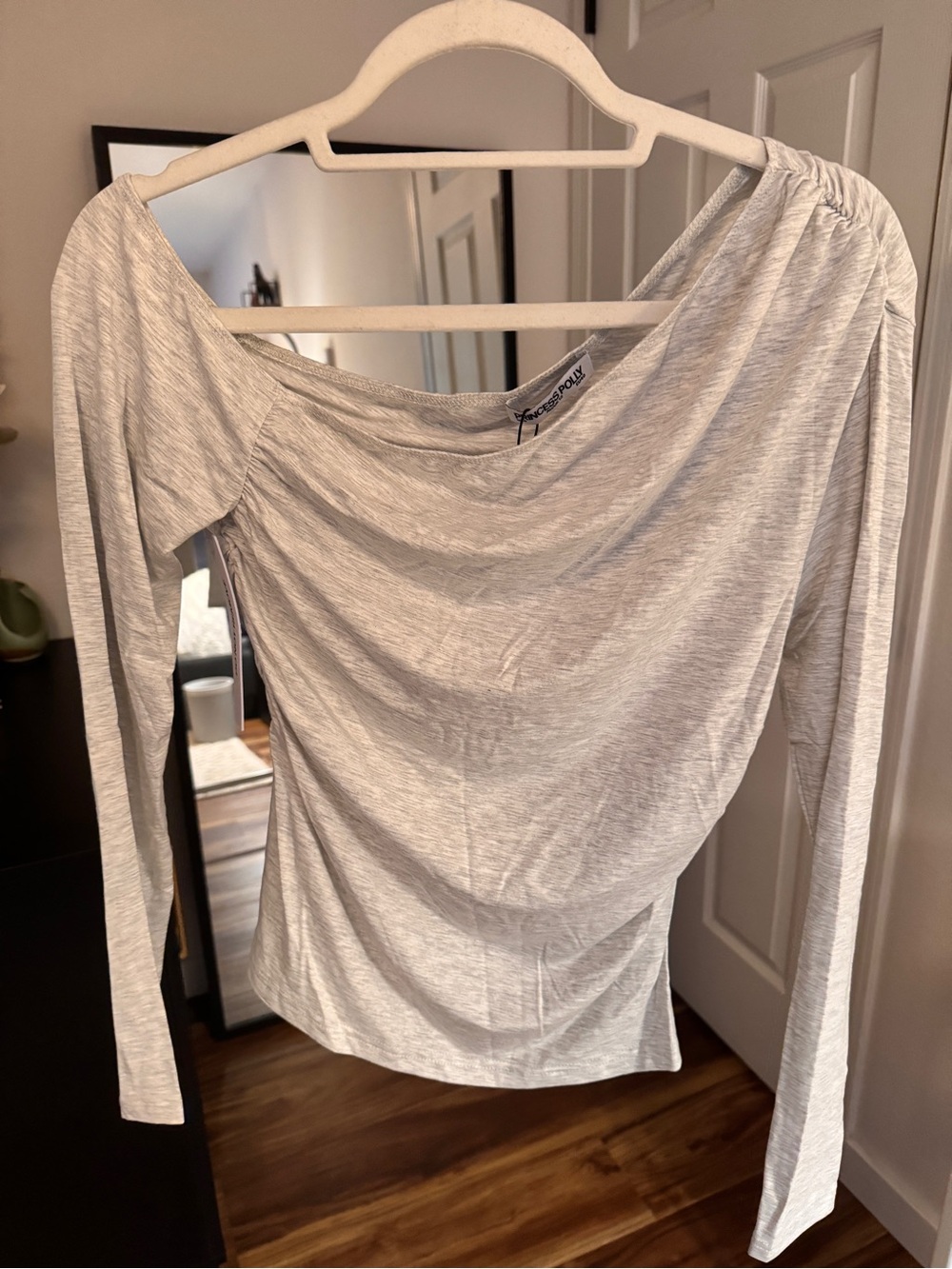 Princess Polly Beller Long Sleeve Top Grey